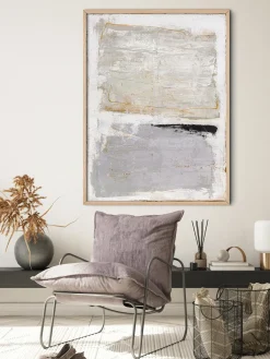 Quadro Dipinto A Mano Con Cornice In Legno Scenario