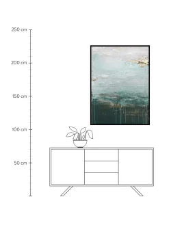 Quadro Dipinto A Mano Con Cornice In Legno Gradient Grace