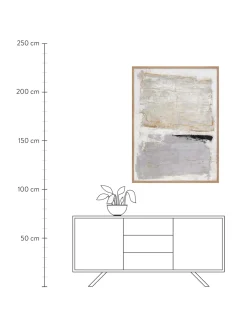 Quadro Dipinto A Mano Con Cornice In Legno Scenario