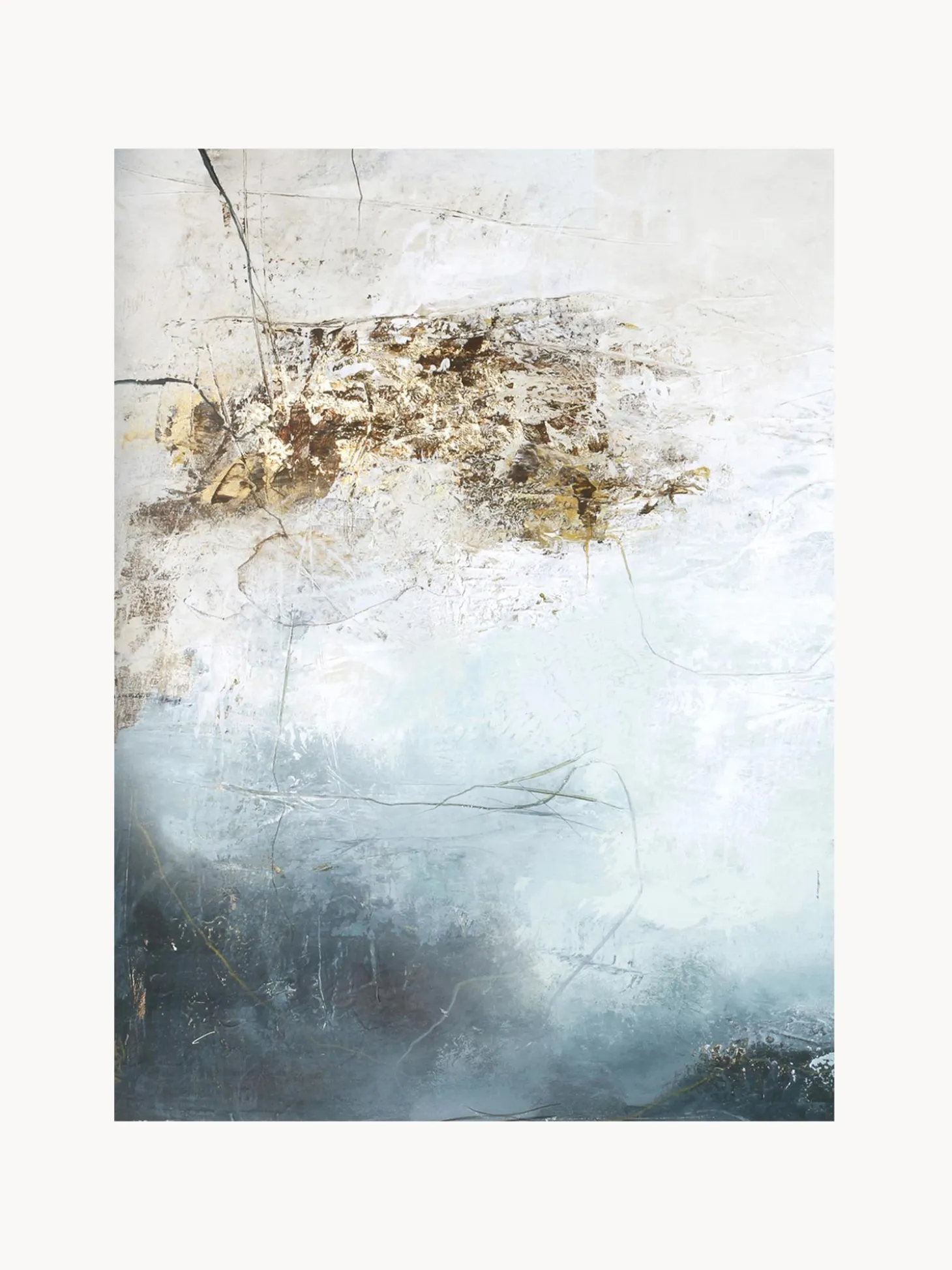 Quadro Dipinto A Mano Freja Blanche