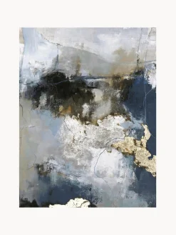 Quadro Su Tela Dipinto A Mano Waterfall