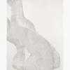 Quadro Su Tela Dipinto A Mano White Sculpture 1