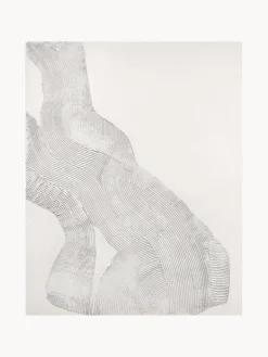 Quadro Su Tela Dipinto A Mano White Sculpture 1