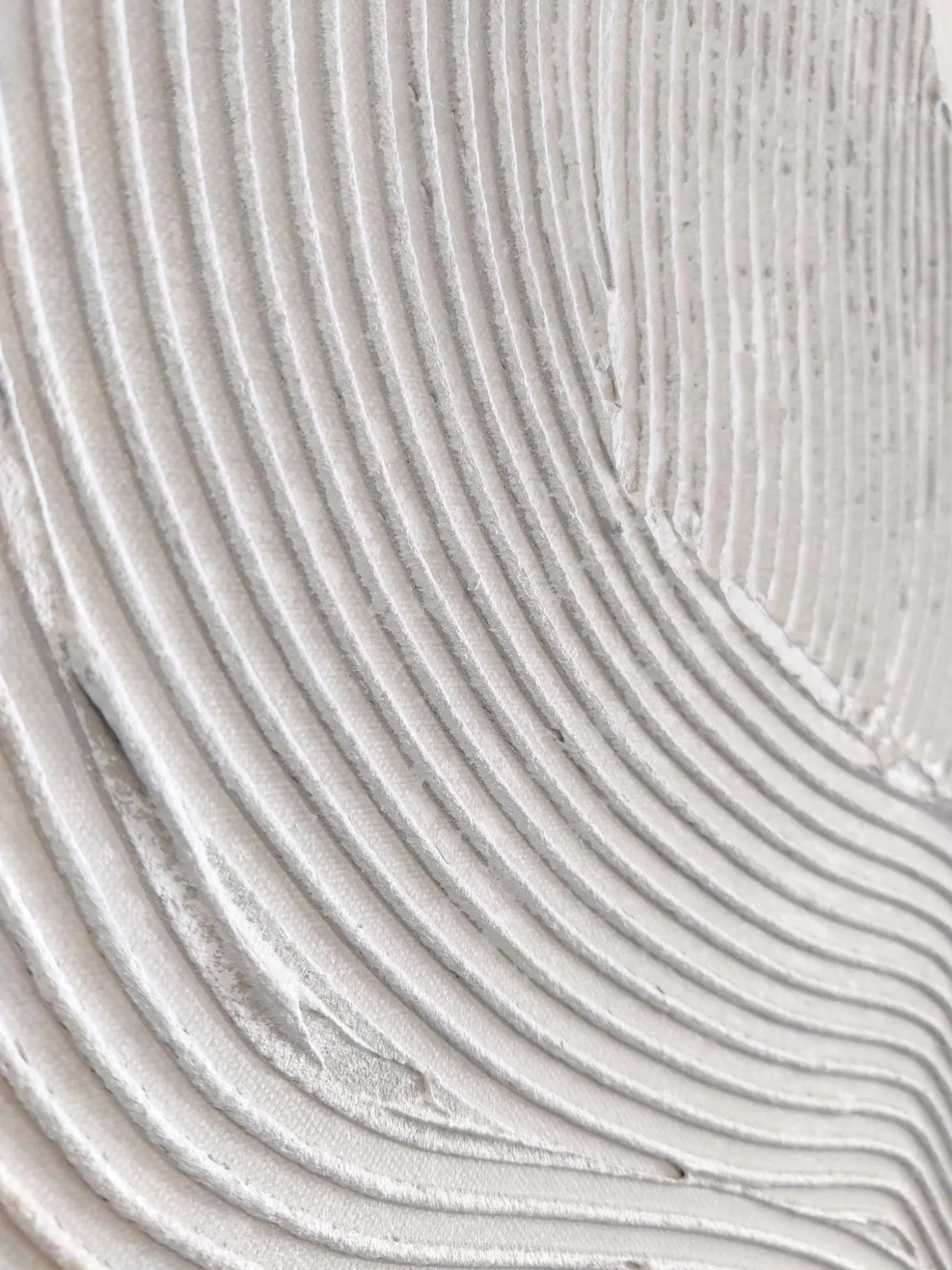 Quadro Su Tela Dipinto A Mano White Sculpture 1