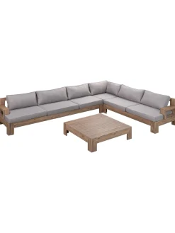 Salotto Da Giardino In Legno Di Acacia Joshua 4 Pz