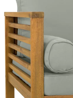 Salotto Da Giardino In Legno Di Acacia Bo 4 Pz