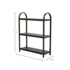 Scaffale In Metallo Con Struttura In Legno Bellwood