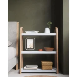 Scaffale In Metallo Con Struttura In Legno Bellwood