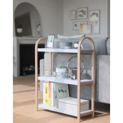 Scaffale In Metallo Con Struttura In Legno Bellwood