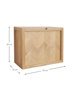 Scarpiera Da Parete A Spina Di Pesce In Legno Di Quercia Herringbone