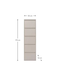 Scarpiera Da Parete Con Scomparti A Ribalta Caruso