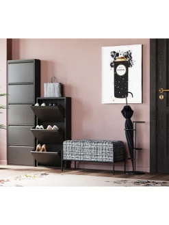 Scarpiera Da Parete Con Scomparti A Ribalta Caruso