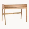 Scrivania In Legno Con Piano Scanalato E Arrotolabile Barbier