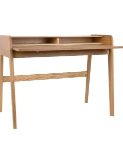 Scrivania In Legno Con Piano Scanalato E Arrotolabile Barbier