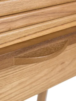 Scrivania In Legno Con Piano Scanalato E Arrotolabile Barbier