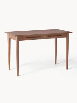 Scrivania In Legno Di Mango Massiccio Con Cassetti Paul