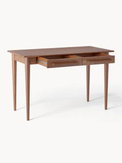 Scrivania In Legno Di Mango Massiccio Con Cassetti Paul