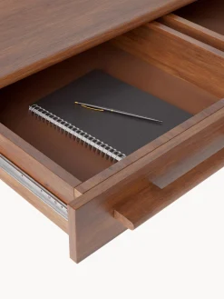 Scrivania In Legno Di Mango Massiccio Con Cassetti Paul