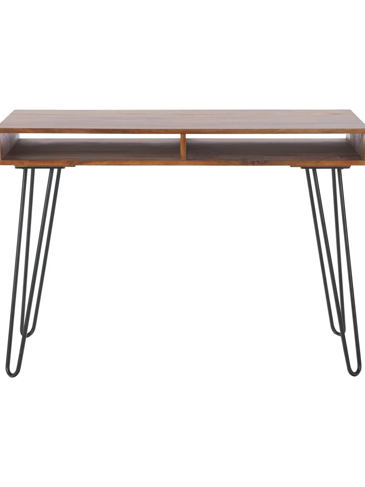 Scrivania In Legno Massiccio E Metallo Repa