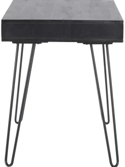 Scrivania In Legno Massiccio E Metallo Tova