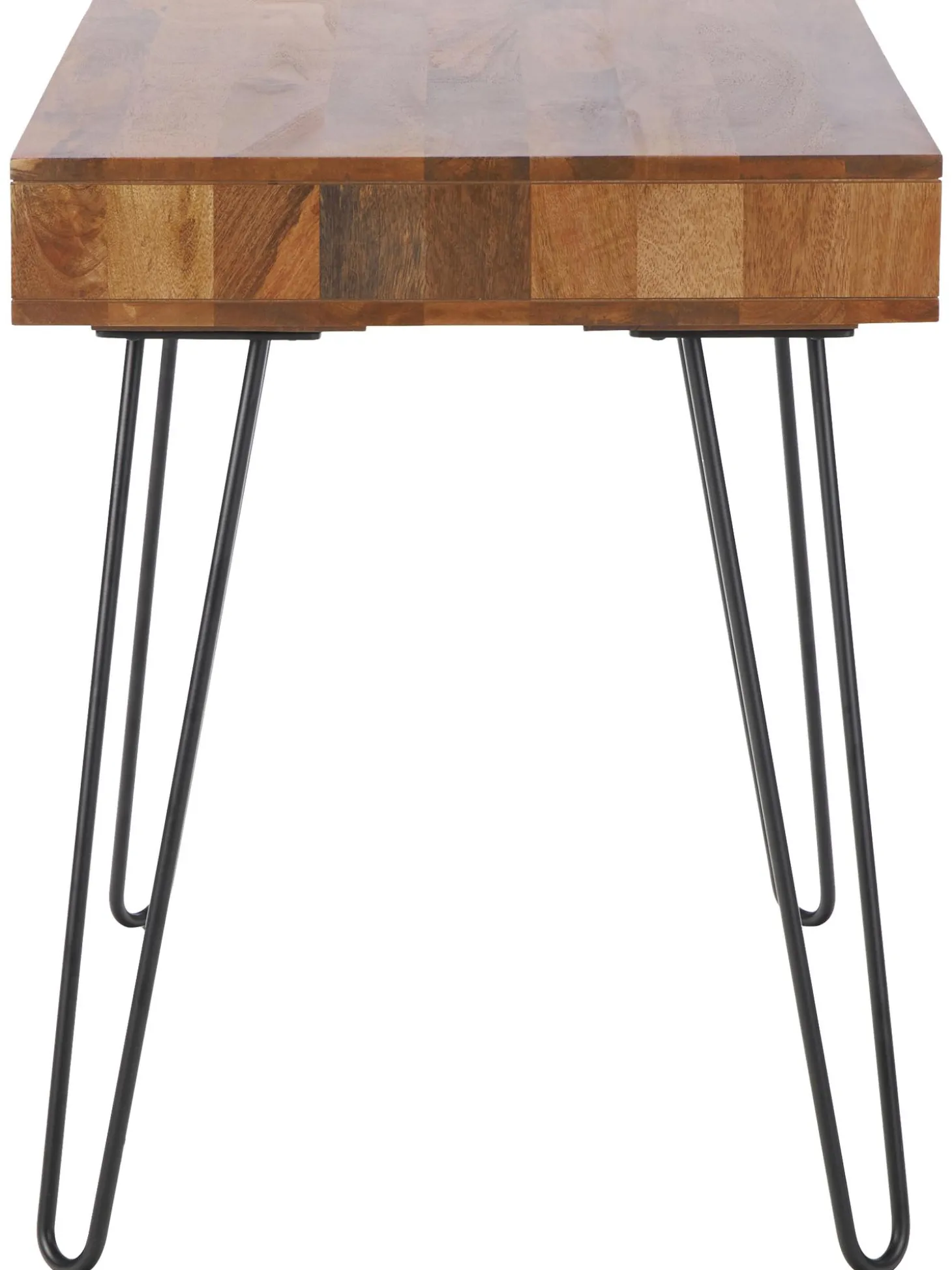 Scrivania In Legno Massiccio E Metallo Repa