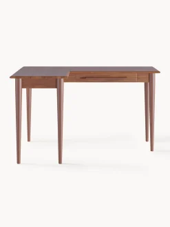 Scrivania Rettangolare In Legno Di Mango Con Cassetti Paul