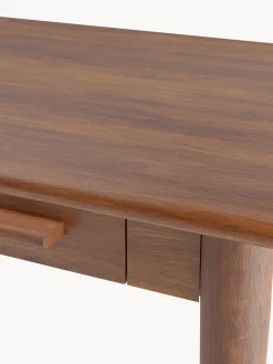 Scrivania Rettangolare In Legno Di Mango Con Cassetti Paul
