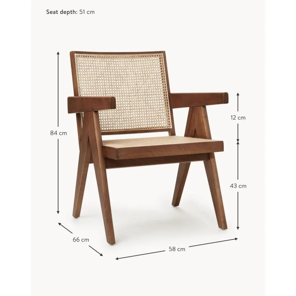 Sedia A Poltrona Con Intreccio Viennese Sissi