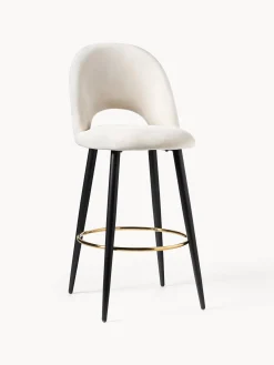 Sedia Bar In Velluto Rachel