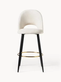 Sedia Bar In Velluto Rachel