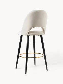 Sedia Bar In Velluto Rachel