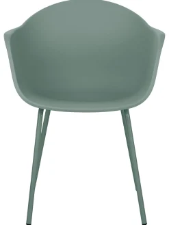 Sedia Con Braccioli Con Gambe In Metallo Claire