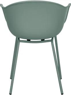 Sedia Con Braccioli Con Gambe In Metallo Claire