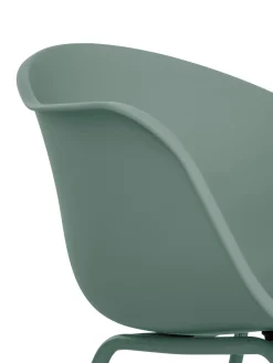 Sedia Con Braccioli Con Gambe In Metallo Claire