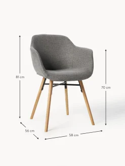 Sedia Con Braccioli Con Seduta Stretta Fiji