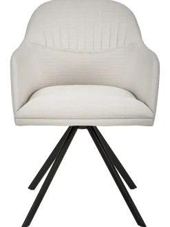 Sedia Con Braccioli Girevole Imbottita Lola