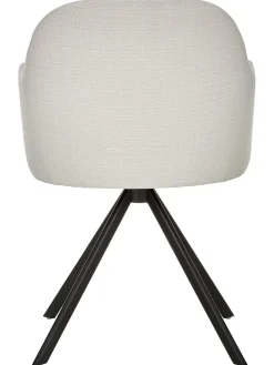 Sedia Con Braccioli Girevole Imbottita Lola