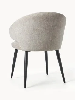 Sedia Con Braccioli In Boucle Celia