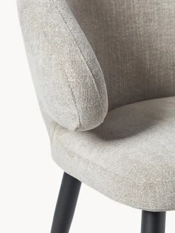 Sedia Con Braccioli In Boucle Celia