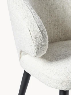 Sedia Con Braccioli In Boucle Celia