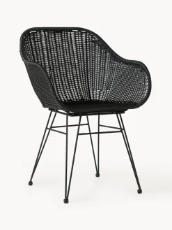 Sedia Con Braccioli In Polirattan Costa 2 Pz