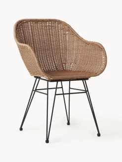 Sedia Con Braccioli In Polirattan Costa 2 Pz