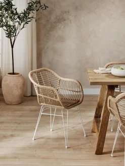 Sedia Con Braccioli In Polirattan Costa 2 Pz