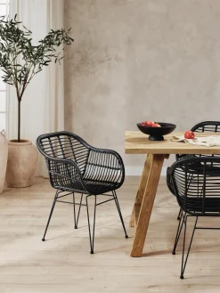 Sedia Con Braccioli In Polirattan Costa 2 Pz