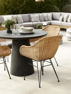 Sedia Con Braccioli In Polirattan Costa 2 Pz