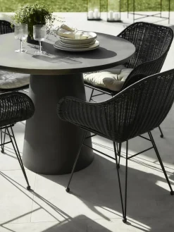 Sedia Con Braccioli In Polirattan Costa 2 Pz