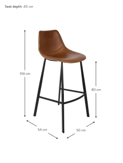 Sedia Da Bar In Similpelle Franky