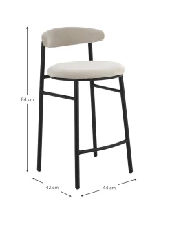 Sedia Da Bar In Velluto Doggi