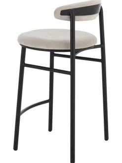 Sedia Da Bar In Velluto Doggi