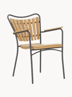 Sedia Da Giardino In Legno Con Braccioli Hard & Ellen